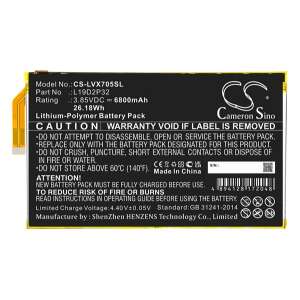 Cameron Sino L19D2P32 6800mAh akkumulátor Lenovo tablethez, csere akkumulátor - Tablet akkumulátor