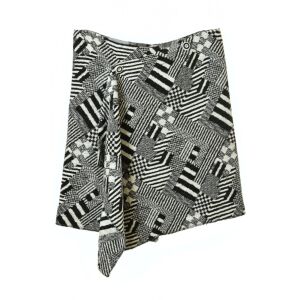 Desigual Fekete-Fehér Kockás Átlapolt Szoknya - 42 130489563 - Desigual