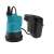 Gardena 2000/2 18V P4A cordless submersible pump for clean water, blue and black, angled view