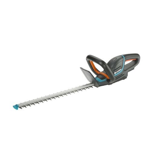 Gardena ComfortCut 60/18V cordless hedge trimmer angled view