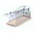 Swissinno live mouse trap, humane cage trap, metal and wood construction, for indoor and outdoor use