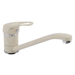 Bézs színű egykaros konyhai csaptelep forgó csővel - Nonbrand Csaptelep