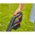 Hand holding Gardena EasyCut 23/18V P4A cordless grass trimmer handle.
