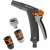 Gardena Basic Sprühdüse Set, grau und orange, mit einstellbarem Wasserstrahl, Frostschutz und verriegelbarem Abzug