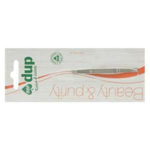 DUP straight eyebrow tweezers, beauty and purity, stainless steel, for precise hair removal - Bathing Essential