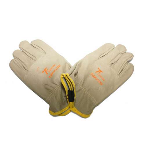 Topfine Vollleder-Handschuhe, elastisch, 12er Pack