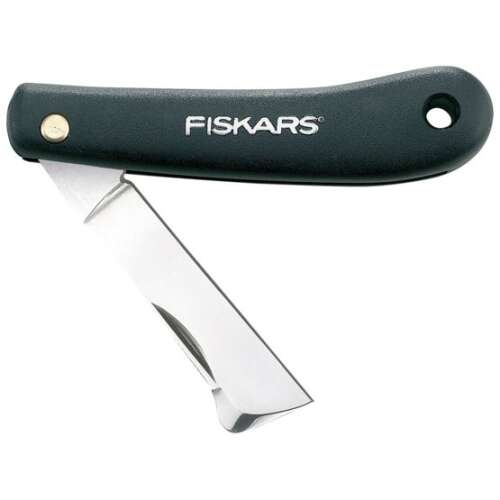 Fiskars 1001625 folding knife, stainless steel blade, black handle