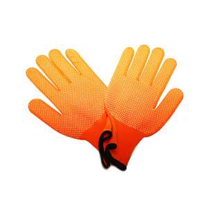 Narancssárga pöttyös munkakesztyűk, vékony, tapadás és védelem érdekében - Micul Fermier
