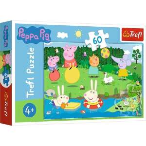 Trefl Puzzle - Peppa malac nyári játék 60db 32081404 Puzzle - Mesehős