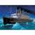 Trefl Puzzle - Titanic 1000 piece jigsaw puzzle, featuring the Titanic ship sailing through the ocean with icebergs in the background