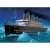 Trefl Puzzle - Titanic 1000 piece jigsaw puzzle, featuring the Titanic ship sailing through the ocean with icebergs in the background