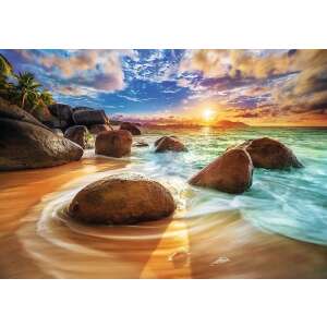 Samudra Beach India apus de soare, puzzle 1000 piese, Trefl - Puzzle 3D & Puzzle cu burete