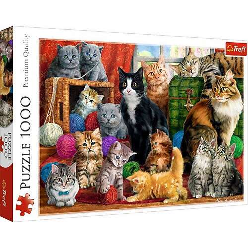 Trefl Puzzle - Macska találkozó 1000db