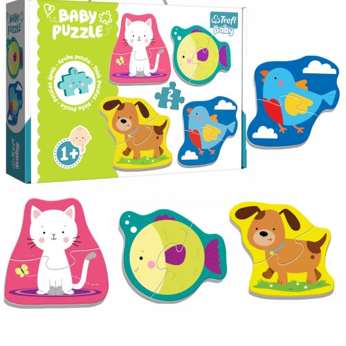Trefl 4in1 Baby Puzzle - Állatkölykök 8db