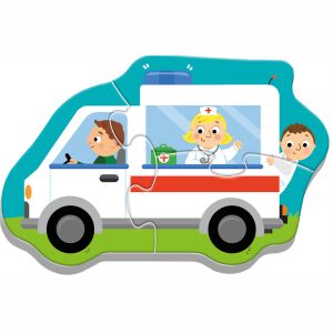 Trefl Puzzle pentru bebeluși ambulanță - Puzzle pentru copii