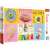 Trefl Neon Color Line 1000 piece jigsaw puzzle featuring a collage of sweet treats and fun illustrations
