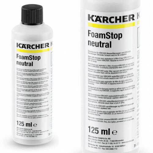 Antispumant inodor Karcher FoamStop pentru aspiratoare, 125 ml