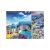 Trefl 3000 darabos puzzle kép görög nyaralás kollázzsal, melyen Santorini, Zakynthos tengerpart és Mykonos szélmalom látható.