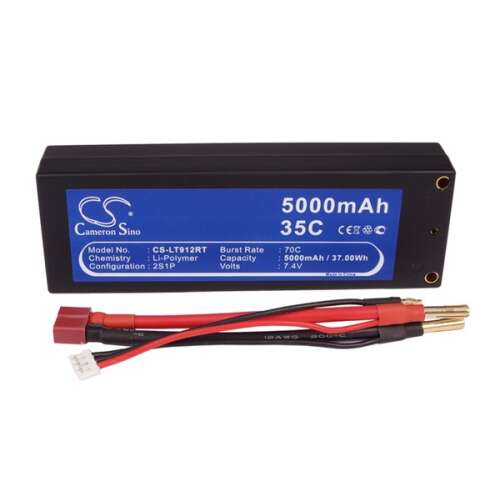 Cameron Sino CS-LT912RT 7.4V 5000mAh Li-Polymer RC akkumulátor - Elem és akkumulátor