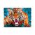 Trefl Crazy Shapes 600 piece jigsaw puzzle featuring a roaring tiger