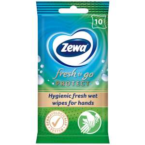 Zewa Protect nedves Kéztisztító kendő 10db 63558415 Kéztisztító