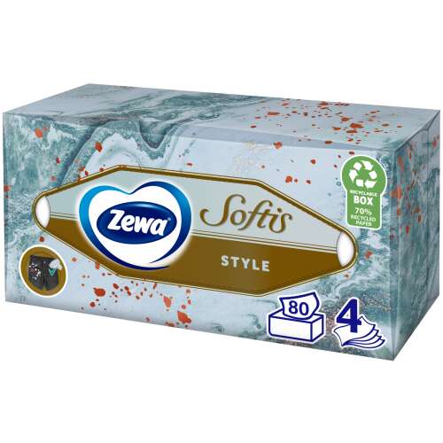 Zewa Softis Style 4 straturi de batiste de hârtie în cutie 80pcs