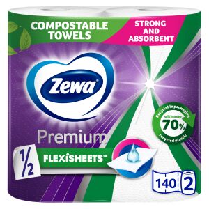 Zewa Premium Extra Long 2-slojni Papirnati Ručnici 2 rolice
 141211791 - Papirnati ručnik