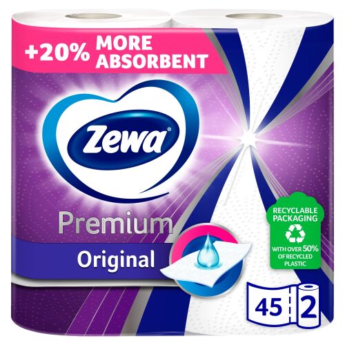 Zewa Premium 2 rétegű Papírtörlő 2 tekercs