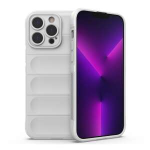 Fehér szilikon telefontok Apple iPhone 14 Pro-hoz, megemelt szélekkel a kamera és a képernyő védelméhez - Apple