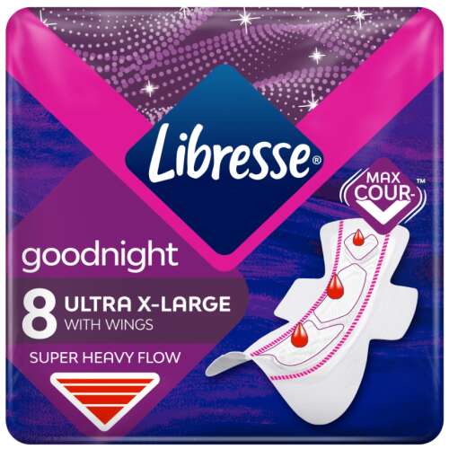 Absorbante Libresse Goodnight Ultra X-Large 8 buc