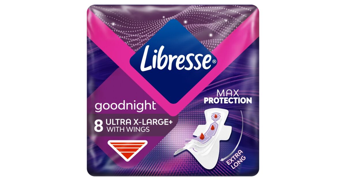 Libresse Goodnight Ultra+ X-Large Night Sanitary Pad pcs