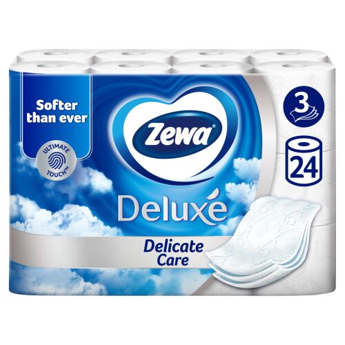 Zewa Deluxe Delicate Care 3 Ply Тоалетна хартия 24 ролки 138817986