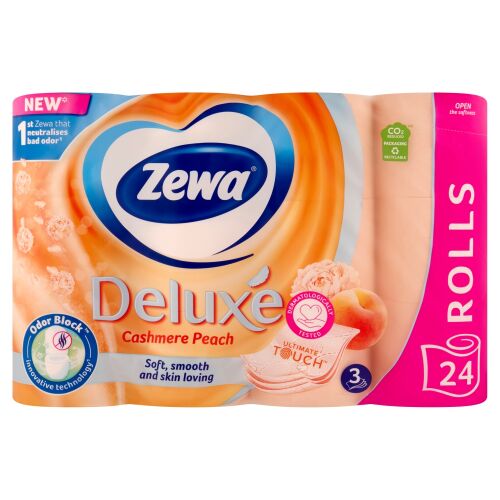 Zewa Deluxe Cashmere Peach 3 rétegű toalettpapír 24 tekercses csomag