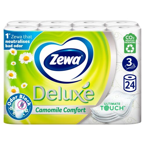 Zewa Deluxe Camomile Comfort 3 rétegű Toalettpapír 24 tekercs