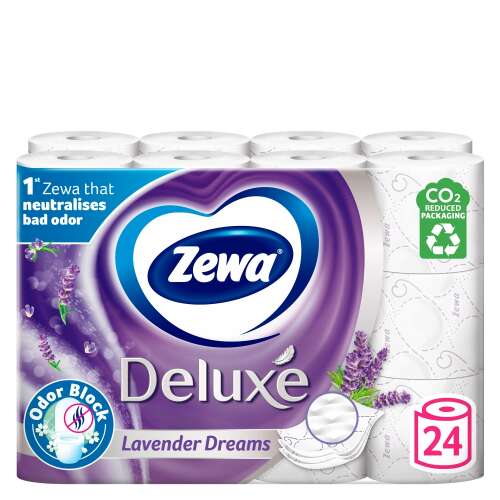 Zewa Deluxe Lavendel Träume 3 Lagen Toilettenpapier 24 Rollen