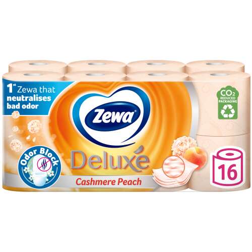 Zewa Deluxe Cashmere Peach 3 Ply Toaletný papier 16 roliek