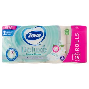 Zewa Deluxe Jasmine Blossom toaletný papier, balenie 16 roliek - Výrobky z papiera pre domácnosť