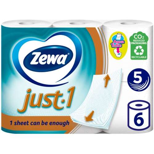 Zewa Just1 Just1 5 ply hârtie igienică 6 role