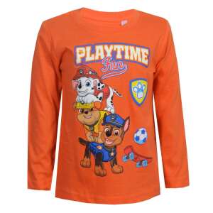 Nickelodeon Psi Patrol dług rękaw t-shirt dla chłopców, pomarańczowy z postaciami Psi Patrol, Playtime Fun wzór - Moda i ubiór