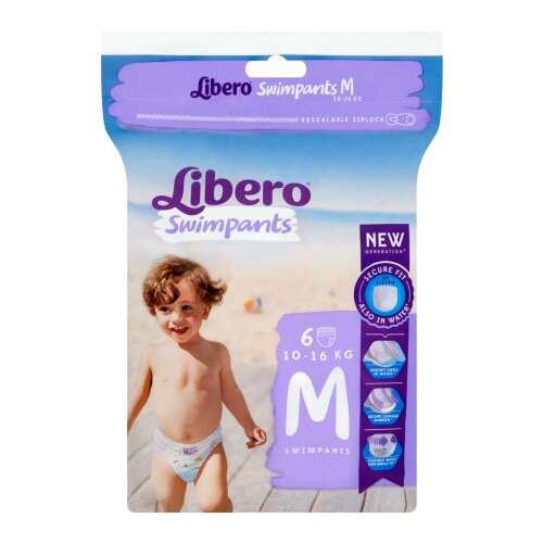Scutec de inot 10-16kg M Midi Swimpants Libero 6buc