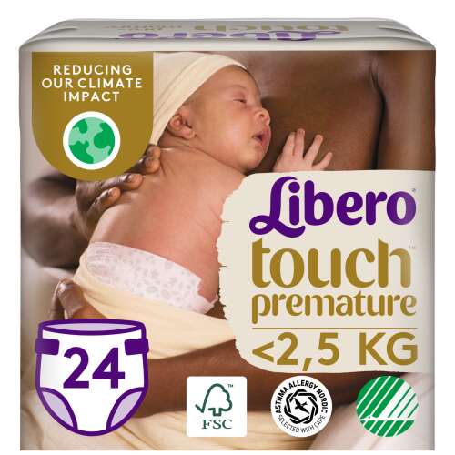 Libero Touch Scutece prematur 0-2,5kg nou-născut (24 buc)