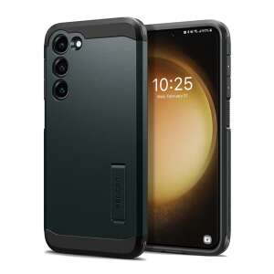 SPIGEN TOUGH ARMOR műanyag telefonvédő (szilikon keret, közepesen ütésálló, kitámasztó) SÖTÉTZÖLD Samsung Galaxy S23 (SM-S911) 72035455 - Spigen