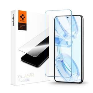 Spigen Glas.tR Slim HD képernyővédő üveg a Samsung Galaxy S23 Plus-hoz, 2.5D, karcálló, tok barát, ujjlenyomat mentes, ultravékony, 0.2mm, 9H, átlátszó - Spigen