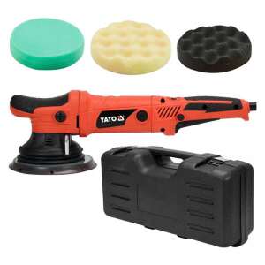 Yato YT-82200 Exzenter Poliermaschine, 720W, 150mm, 3 Polierpads, Transportkoffer - Schleifmaschinen