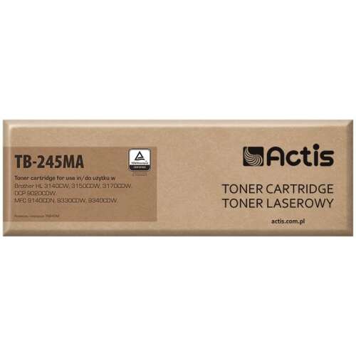 Actis TB-245MA Magenta Toner Cartridge Brother HL-3140CW, HL-3150CDW, HL-3170CDW, DCP-9020CDW, MFC-9140CDN, MFC-9330CDW, MFC-9340CDW nyomtatókhoz