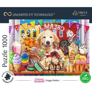 Trefl Prime Câini și Înghețată Puzzle 1000 piese - Puzzle