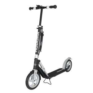 Hudora BigWheel Air 230 roller, fekete, felnőtt roller levegős kerekekkel, összecsukható, állítható kormány - Hudora