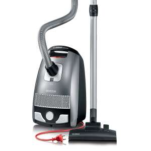 Severin BC 7045 Beutelstaubsauger, grau, mit Teleskoprohr und Bodendüse - Severin