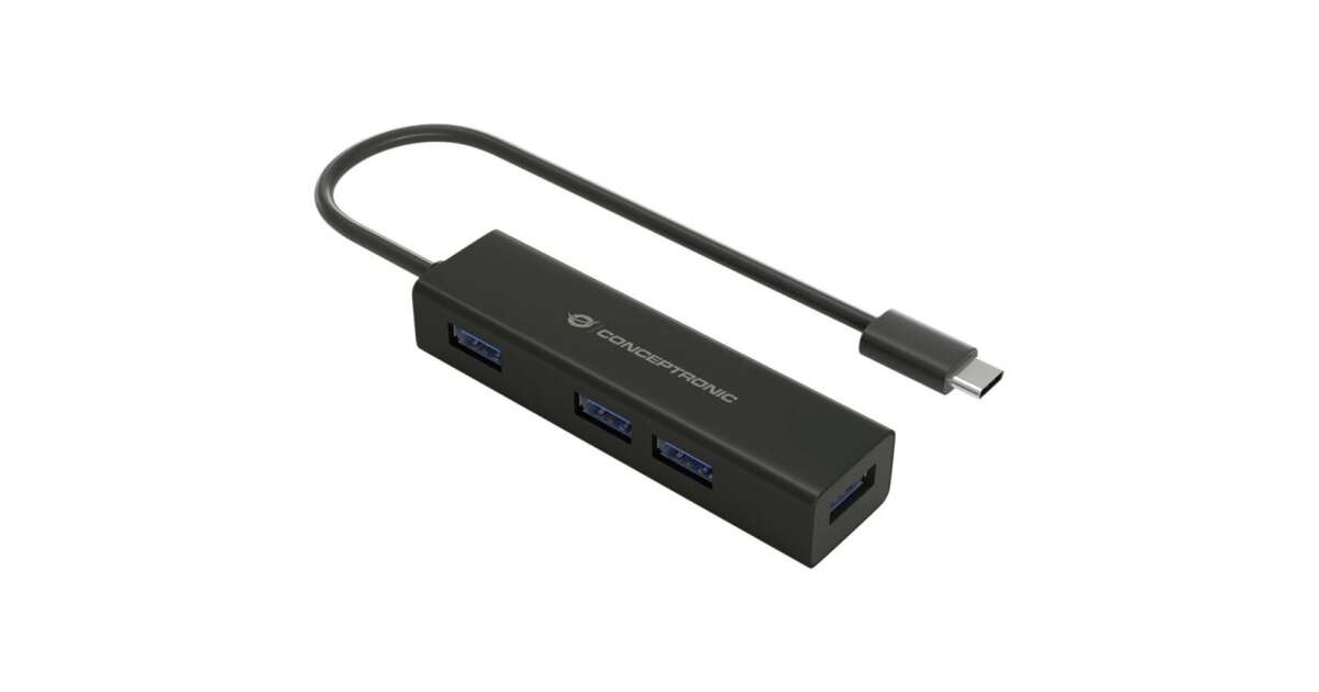Conceptronic USB 3.0 Hub - 4 Port - Type-C 133591511
