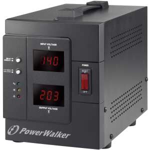 PowerWalker AVR 1500 SIV FR Automatikus Feszültségszabályozó elölnézet - Power Walker